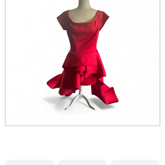 Fashion Nova Red High Low Dress - Picture 4 of 8